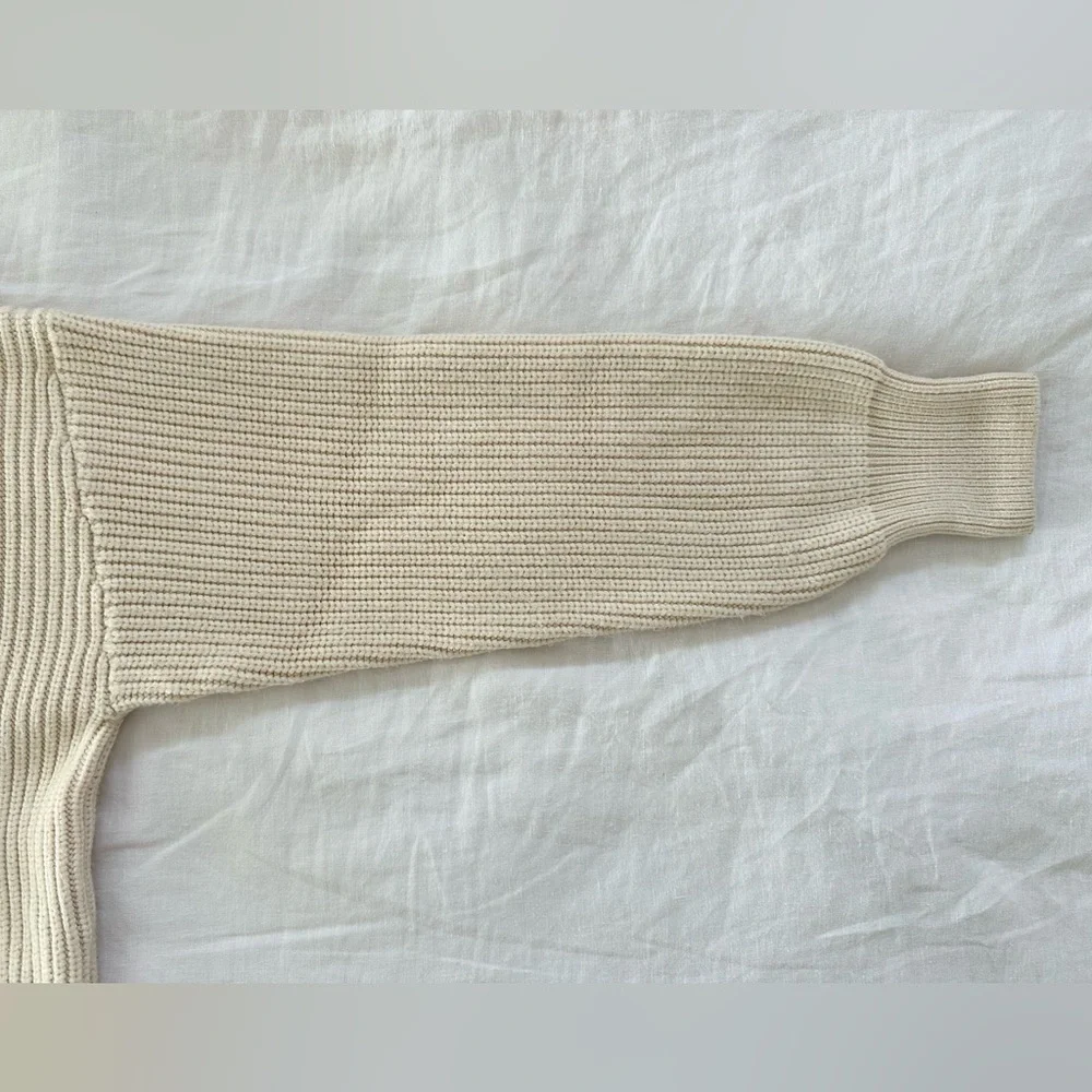 Varley Cream Cable Knit Sweater - Picture 5 of 8